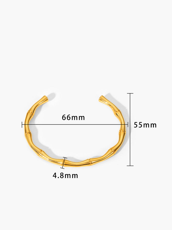 Goldener Bambusarmreif
