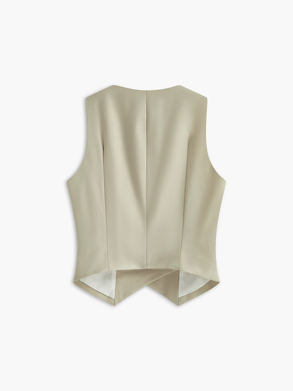 Asymmetrische Weste mit Knopfdetails