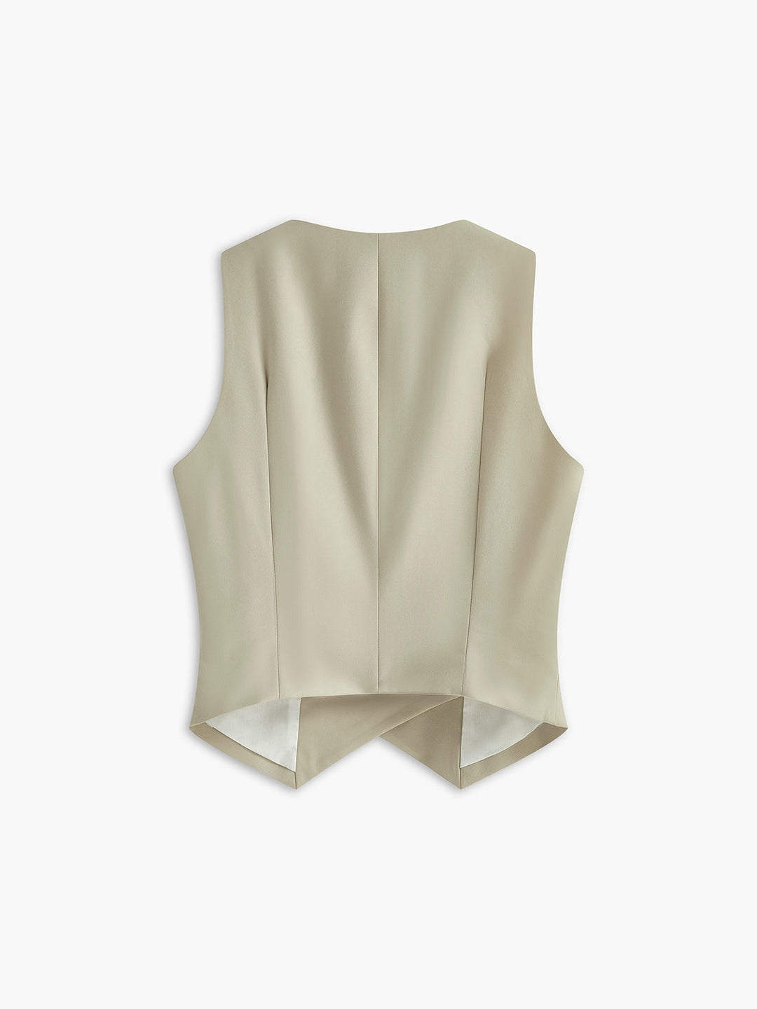 Asymmetrische Weste mit Knopfdetails