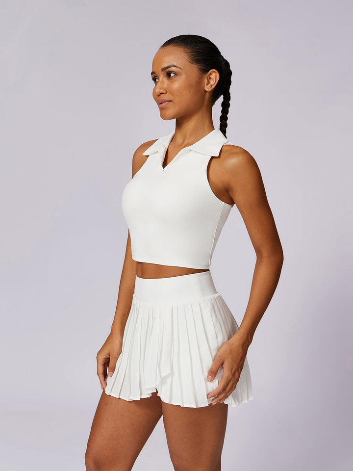 POLO-Kragen Skinny Trägertop