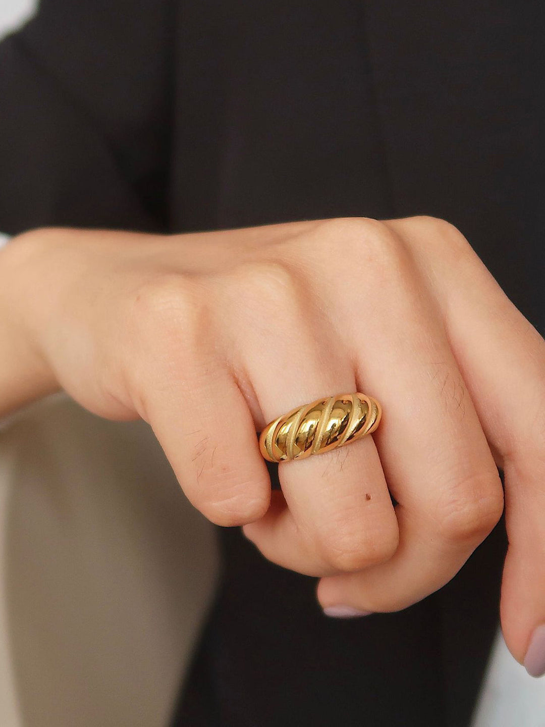 1Stk Krokant Hanf Muster Ring