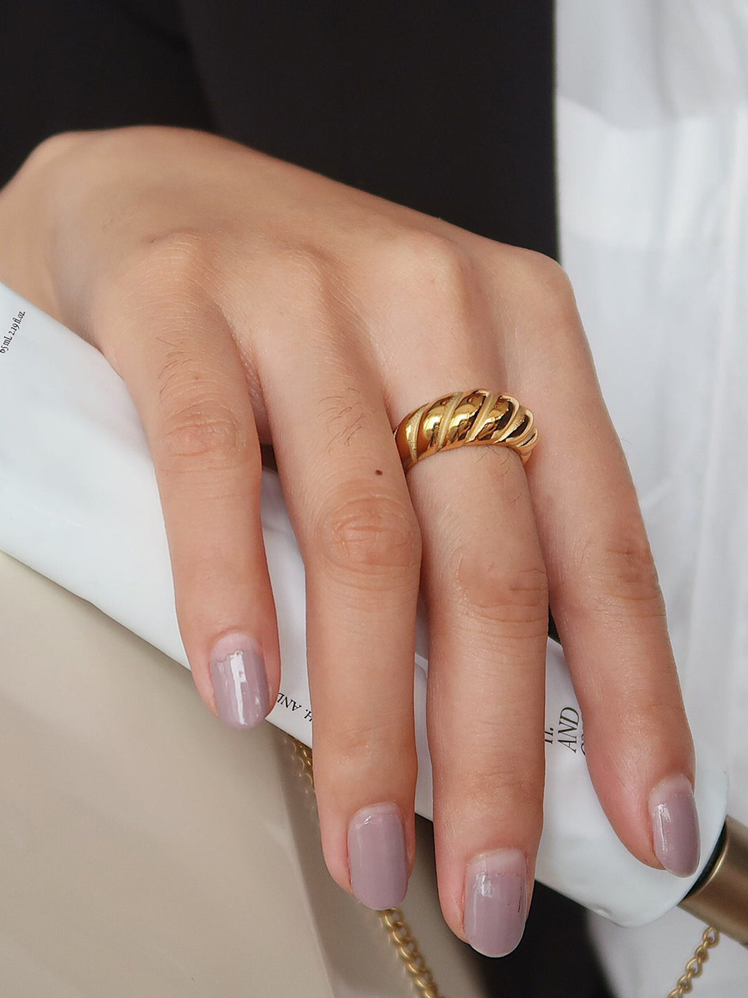 1Stk Krokant Hanf Muster Ring