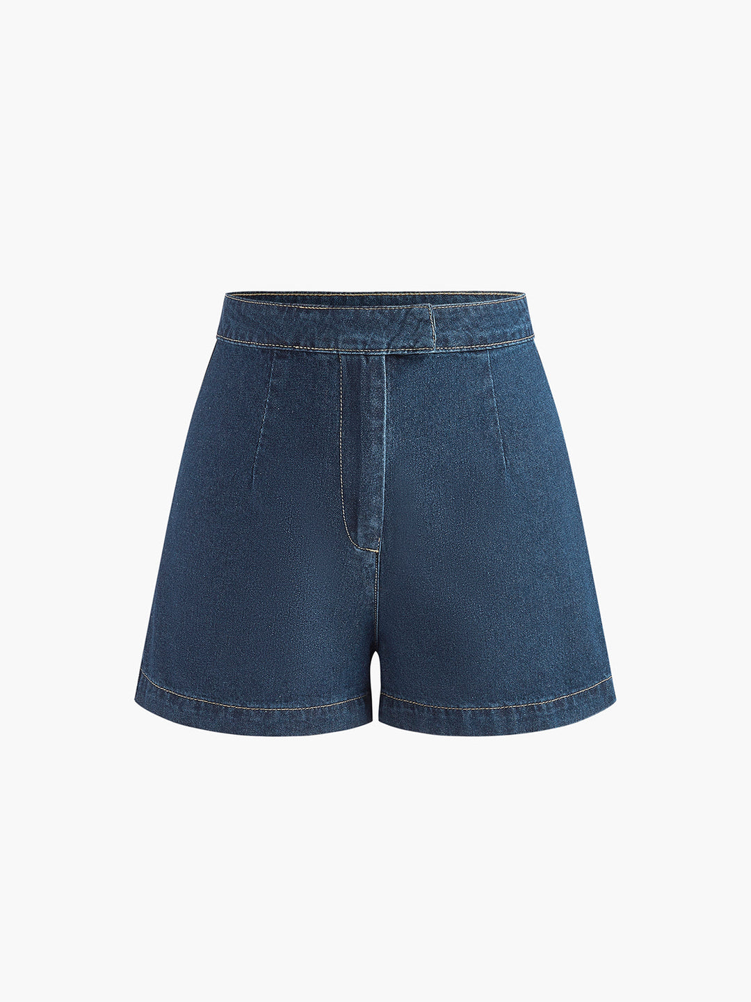 Denim-Peplum-Weste mit Shorts-Set