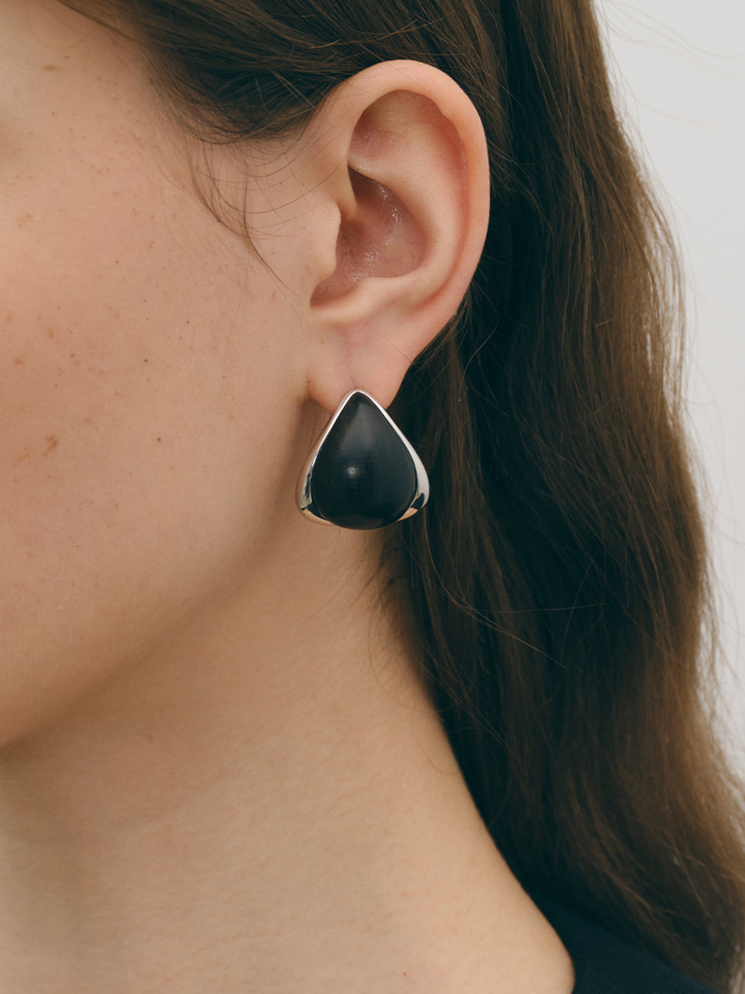 Mitternacht Eleganz Schwarze Onyx Ohrringe