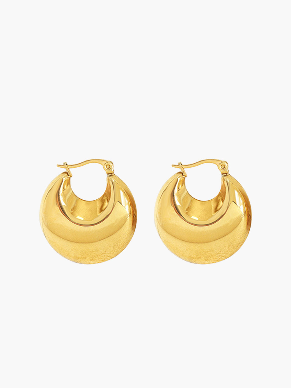 Goldene Halbmond-Ohrringe