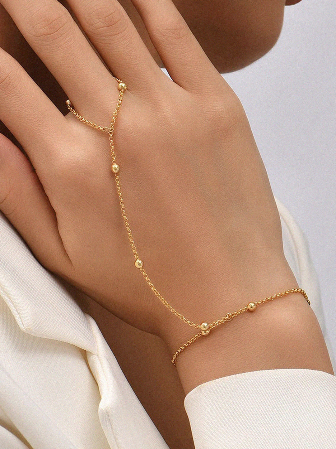 Perlenketten-Fäustlinge Armband