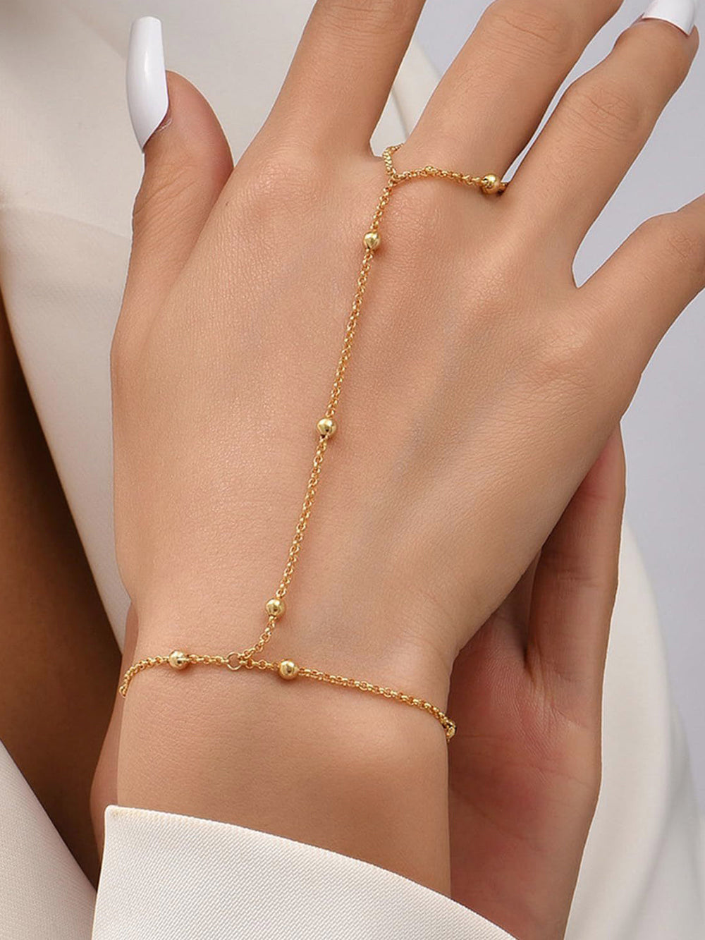 Perlenketten-Fäustlinge Armband
