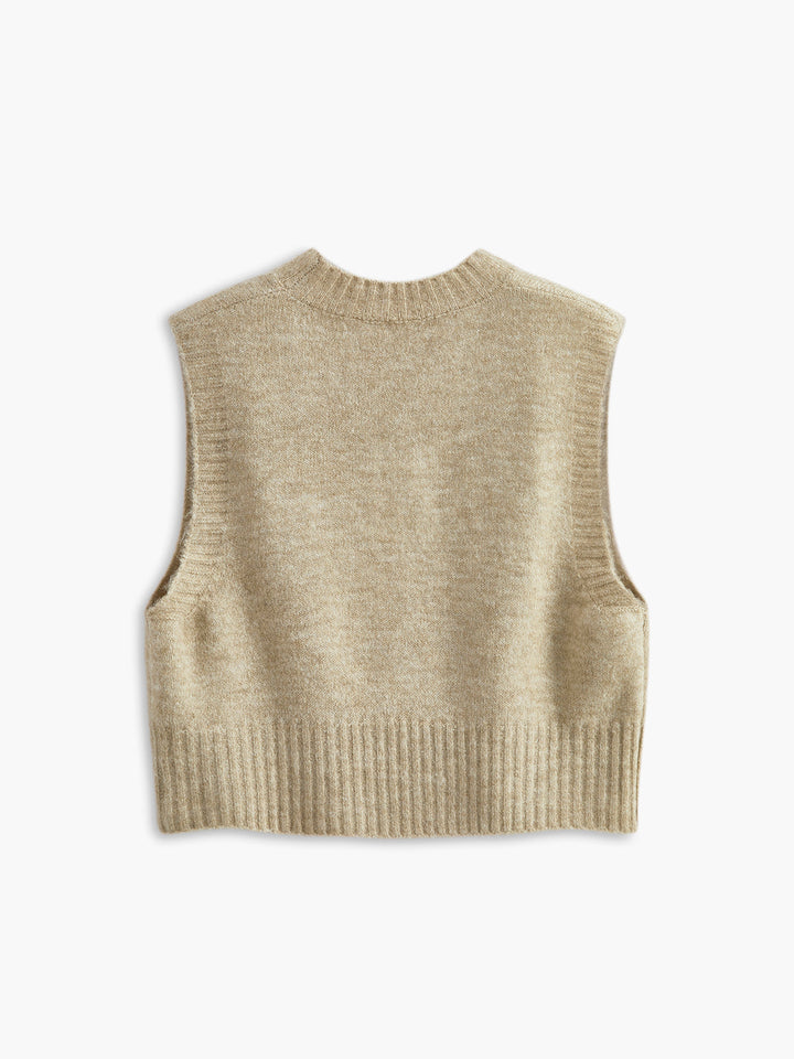 Crew Neck Erdbeer Pullover Weste