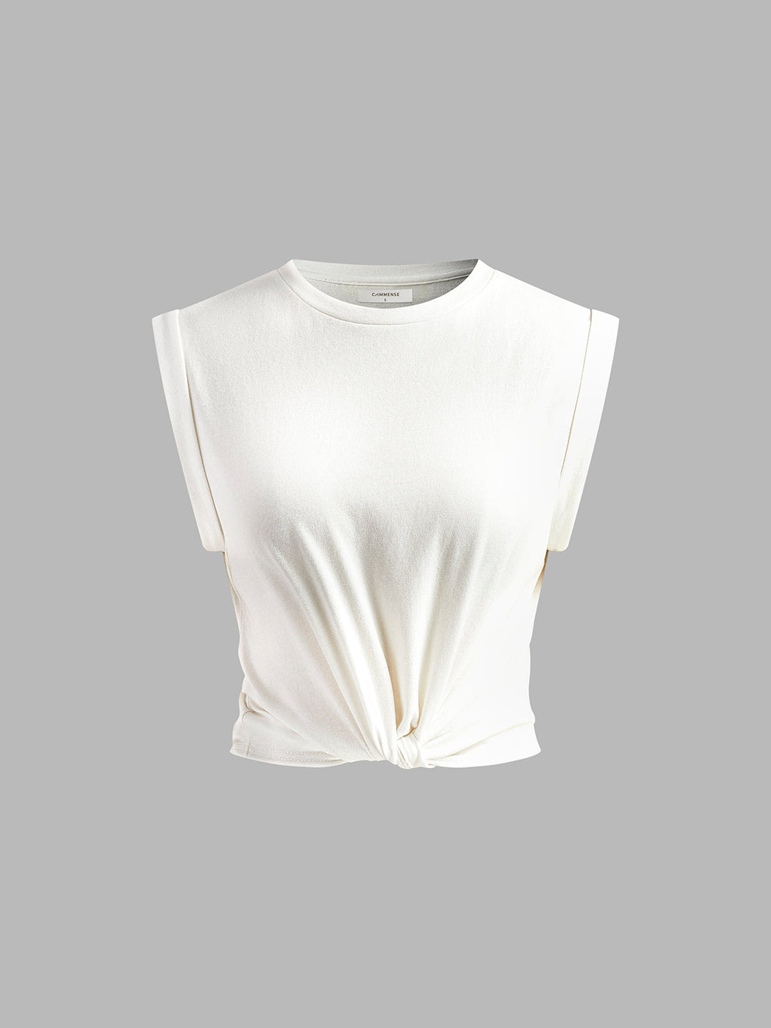 Geknotetes Baumwoll-T-Shirt