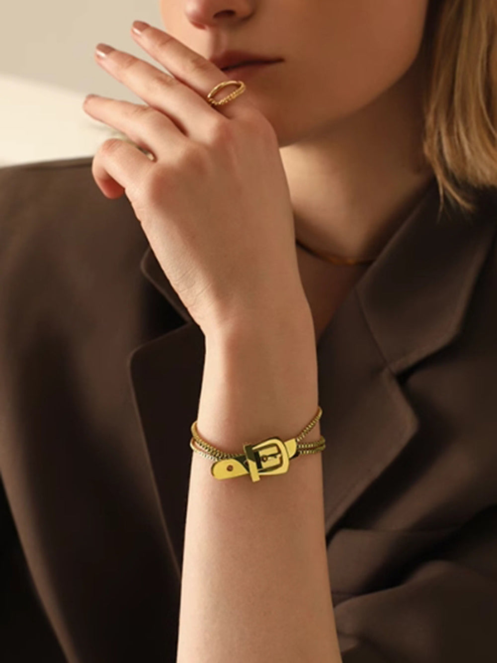 Unisex Dreifachketten-Armband