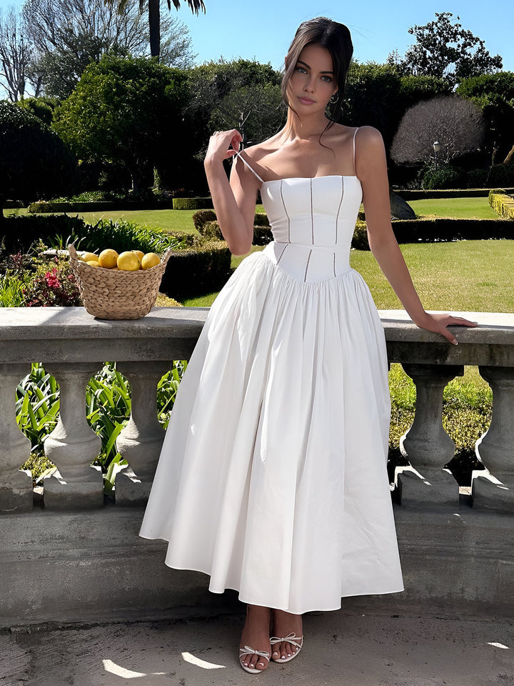 Serendipity Französisch Fließendes Langes Kleid