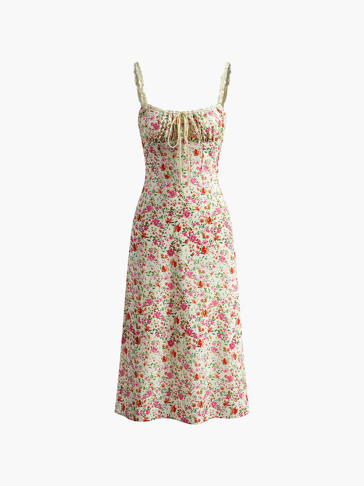 Midikleid mit Blumenmuster