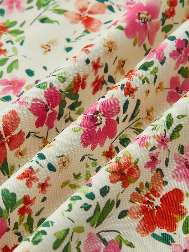 Midikleid mit Blumenmuster
