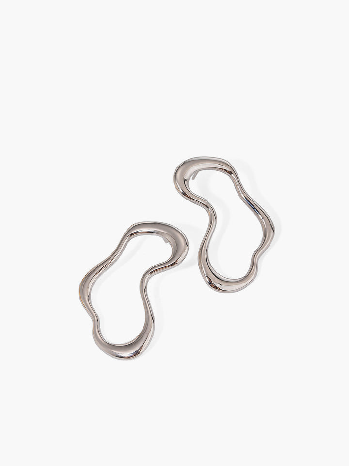 Unregelmäßige Metall-Ohrstecker