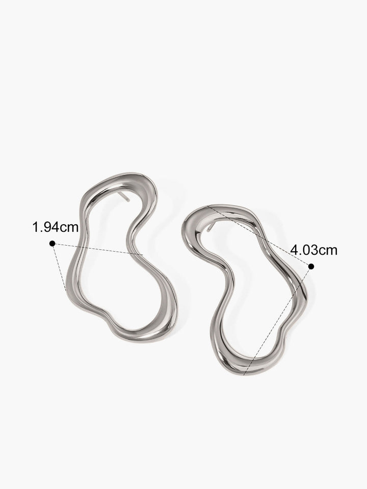 Unregelmäßige Metall-Ohrstecker