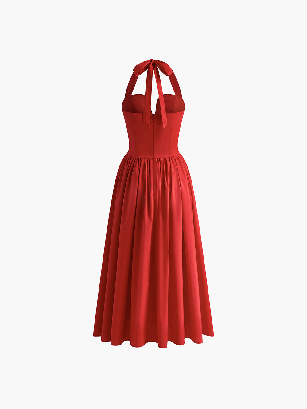 Kleid Sweetheart mit Falten, knielang