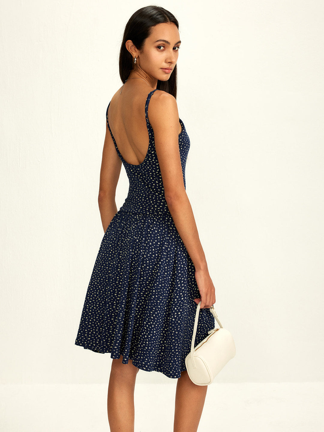 Reines Baumwollkleid mit Druck