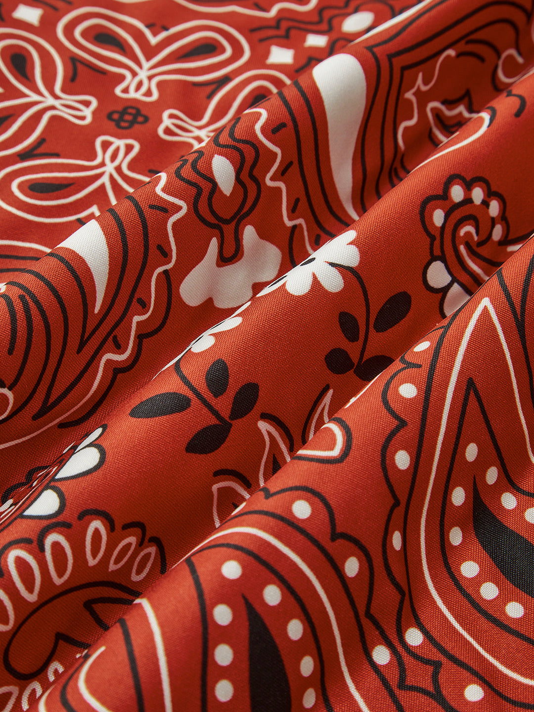 Paisley Print Weste mit Bindedetail