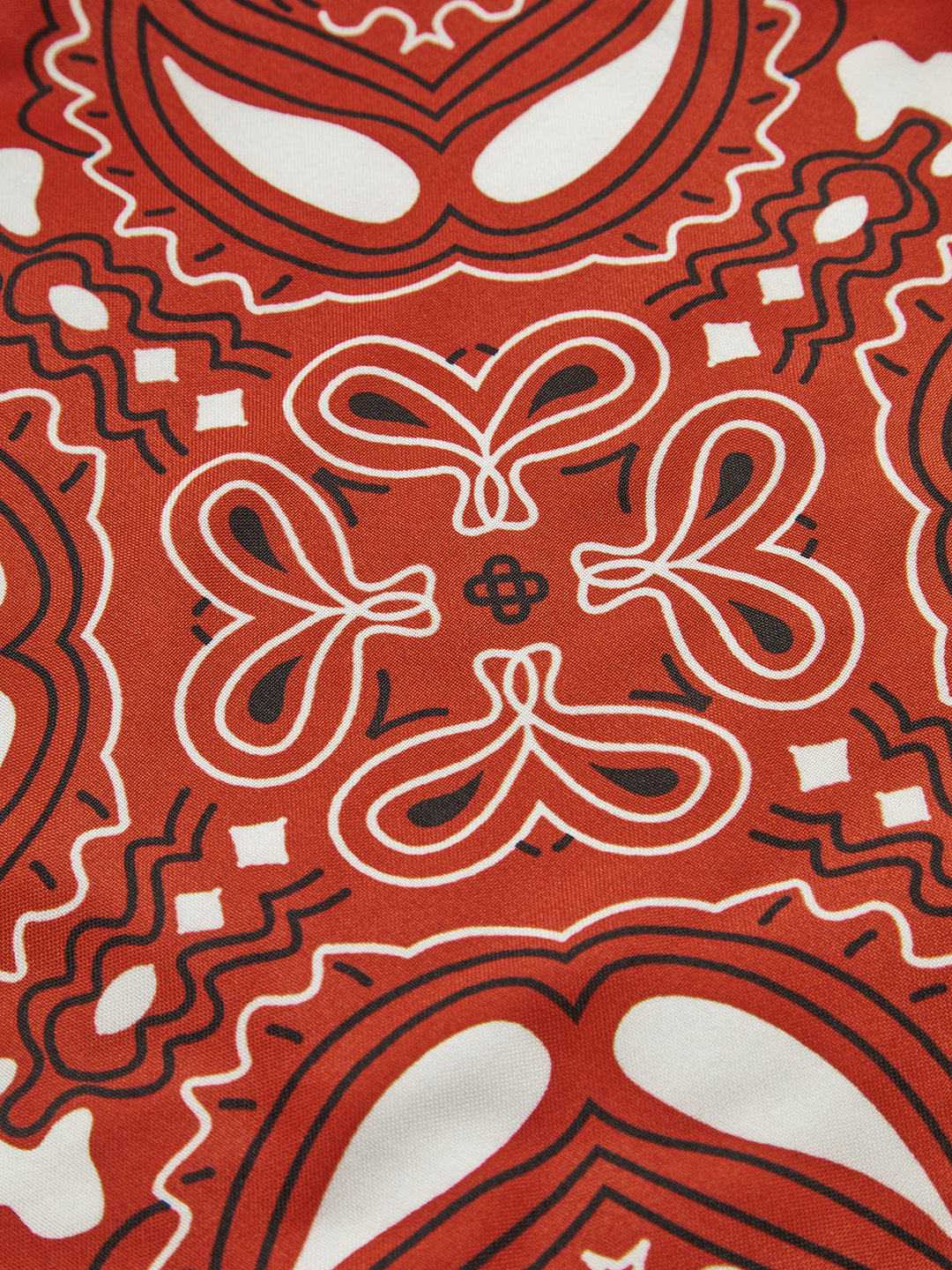 Paisley Print Weste mit Bindedetail