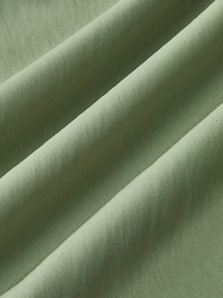 Lockere Falten-Kleid mit Gürtel
