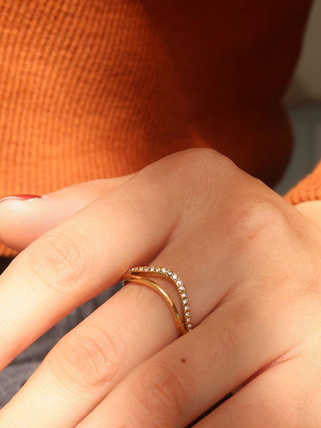Goldener Diamant Wellenring