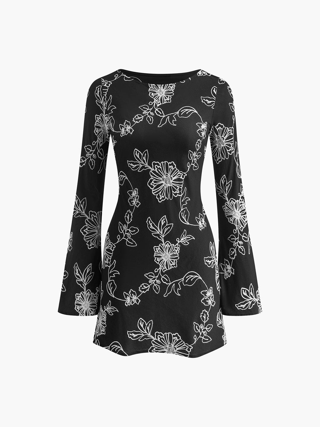 Vintage reine Baumwolle Jacquard Kleid