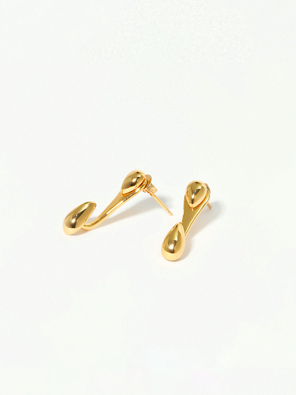 Doppel-Tropfen-Ohrstecker
