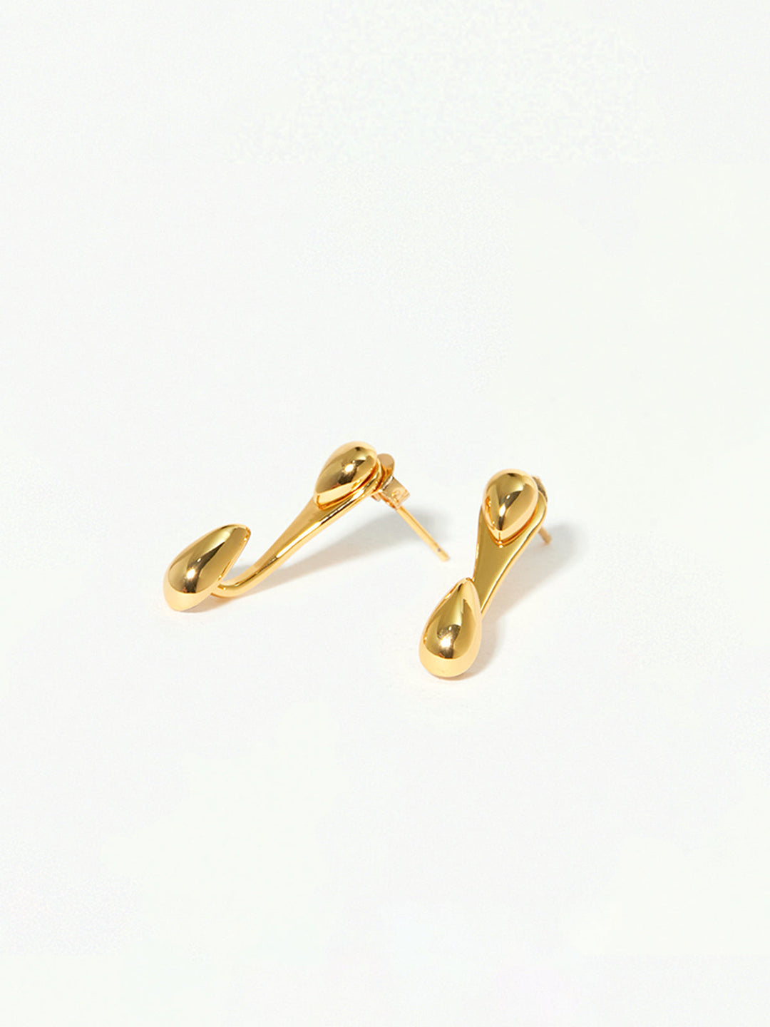 Doppel-Tropfen-Ohrstecker