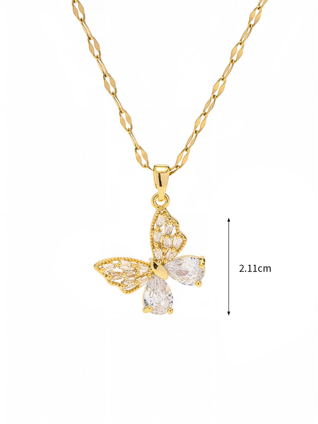 Goldene Schmetterlingshalskette