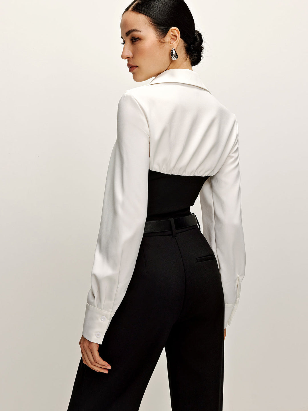 Zweifarbige Polo-Shirt mit Einsätzen