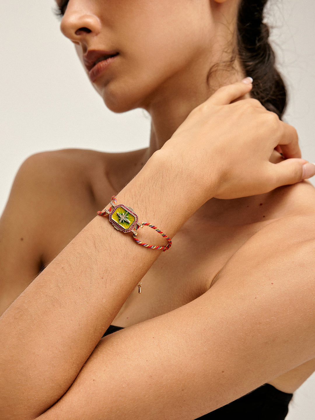Doppel Cord Boho Segen Armband