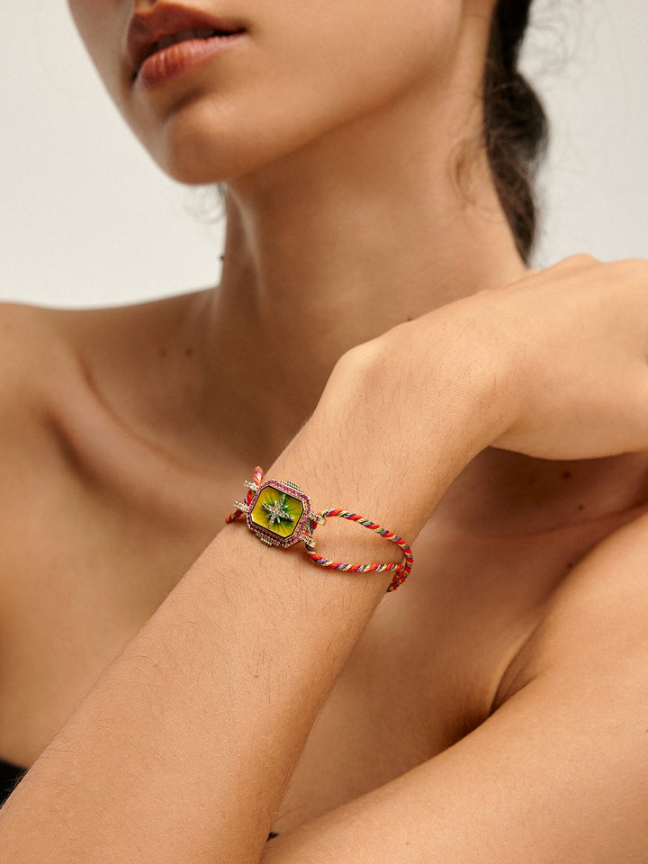 Doppel Cord Boho Segen Armband