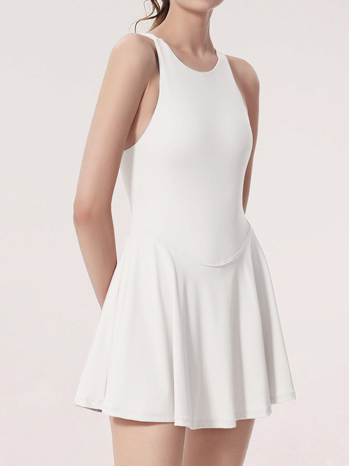 Criss Cross Jersey Aktivkleid