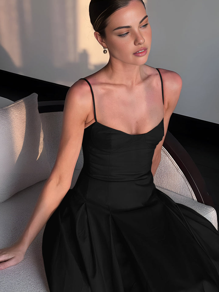 Falten-Cami-Maxikleid