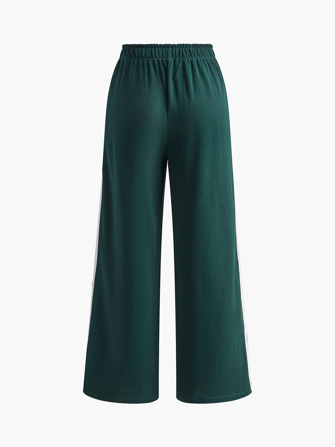 Lässige Patchwork-Hose mit Streifen