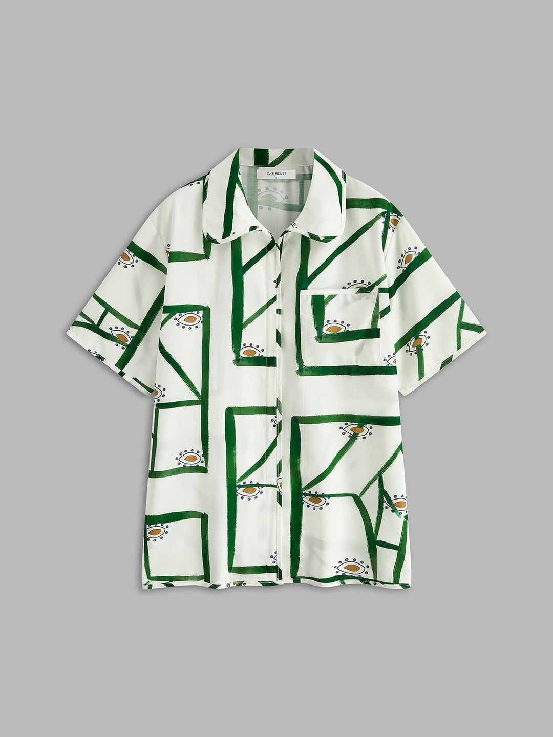 Print Kordelzug-Shorts-Set