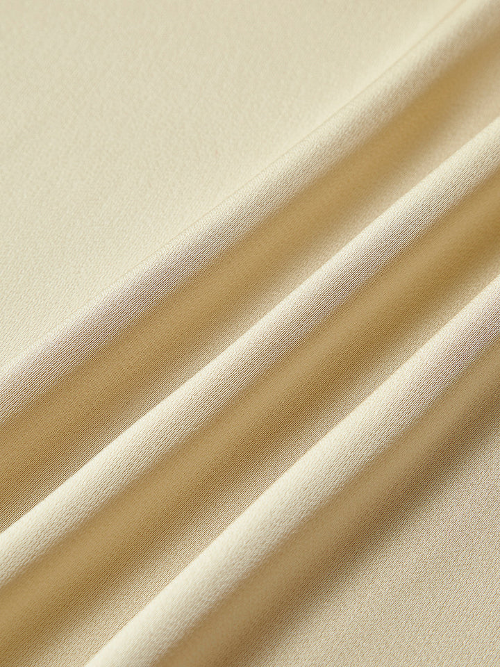 Rückenfreies Urlaubs-Satin-Langkleid