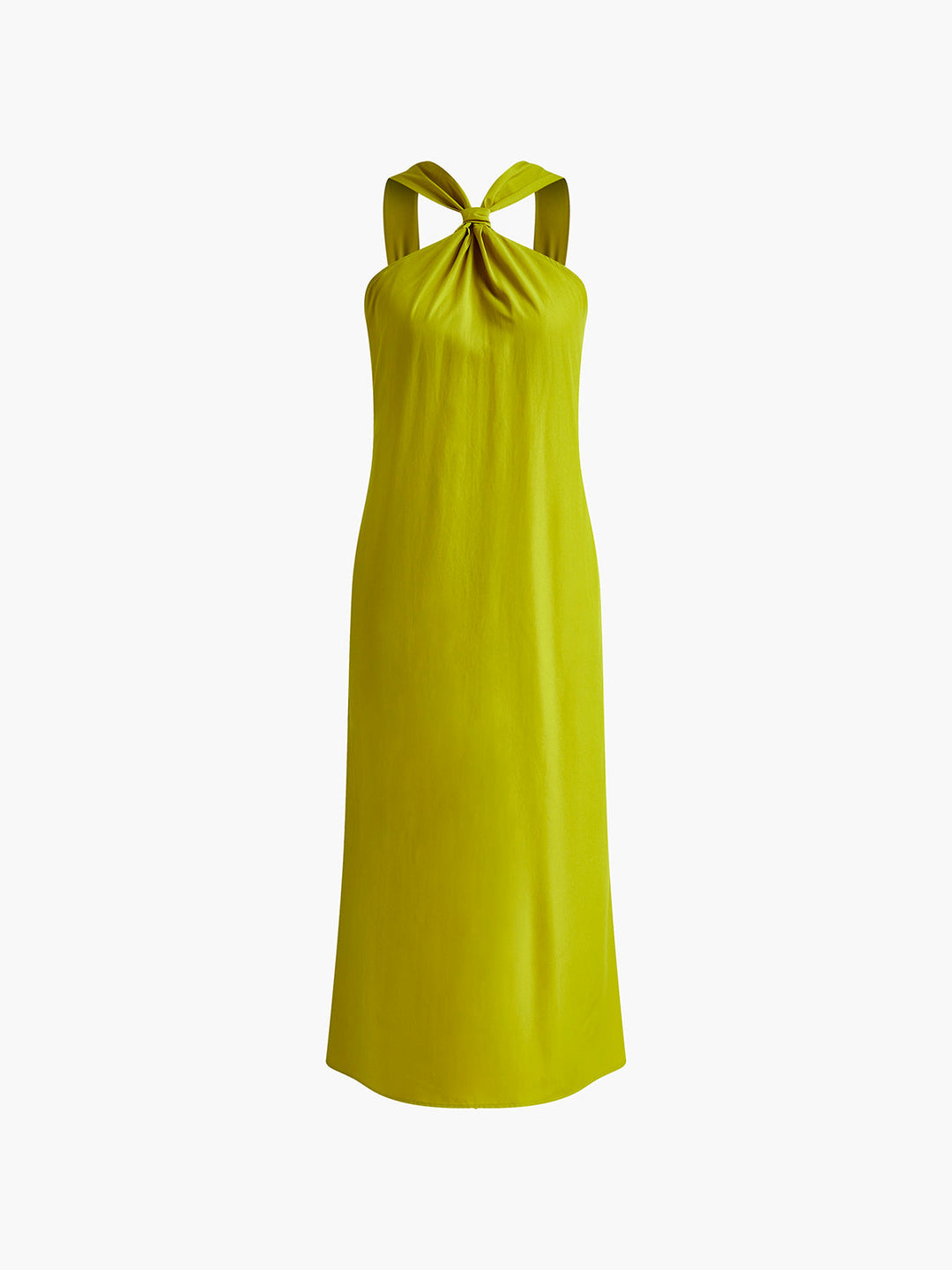 Cross Halter Split Langes Kleid