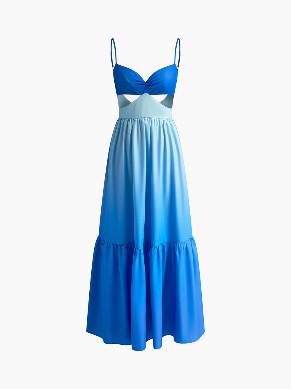 Rückenfreies Kleid mit Cutout und langen Ärmeln