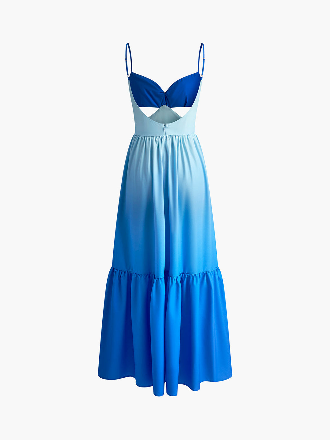 Rückenfreies Kleid mit Cutout und langen Ärmeln