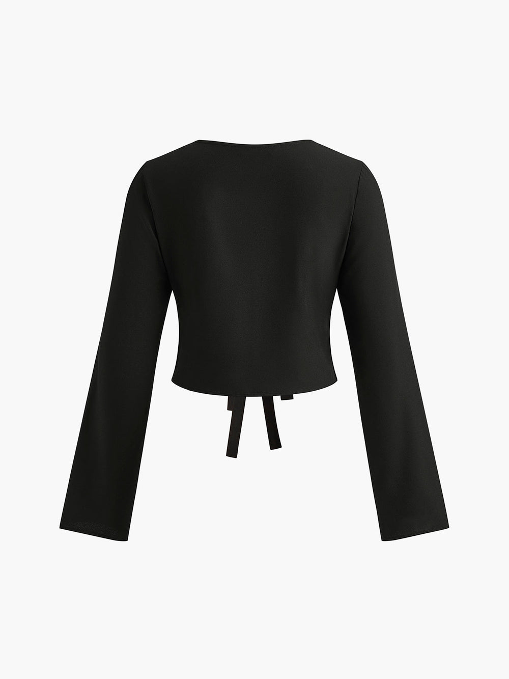 Tie Front Slim Bluse