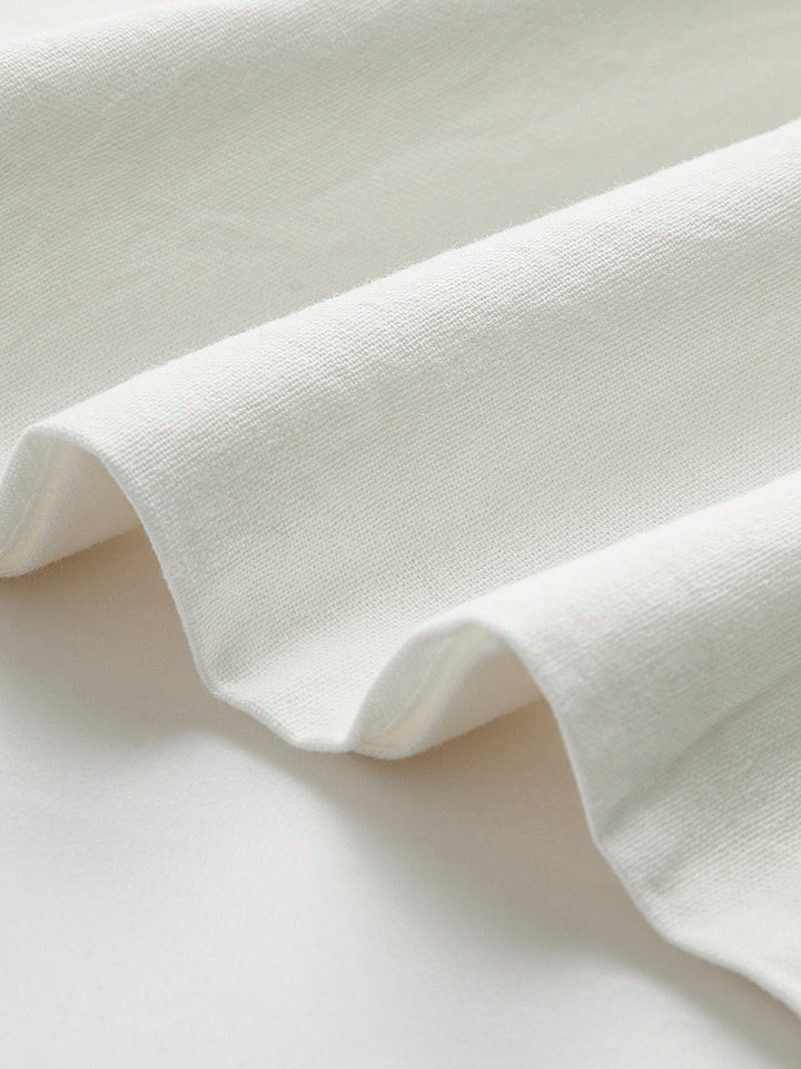 Baumwoll- & Leinen-Neckholder-Top mit Hosen-Set ohne Rücken