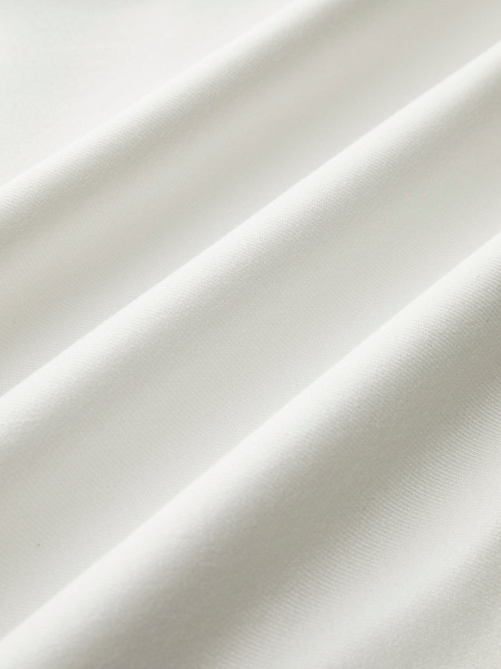 Einfarbig asymmetrische Hose mit geradem Bein Set