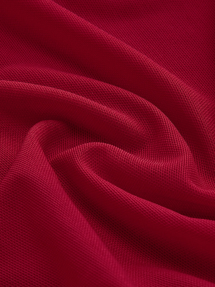 Plissiertes Jersey-T-Shirt