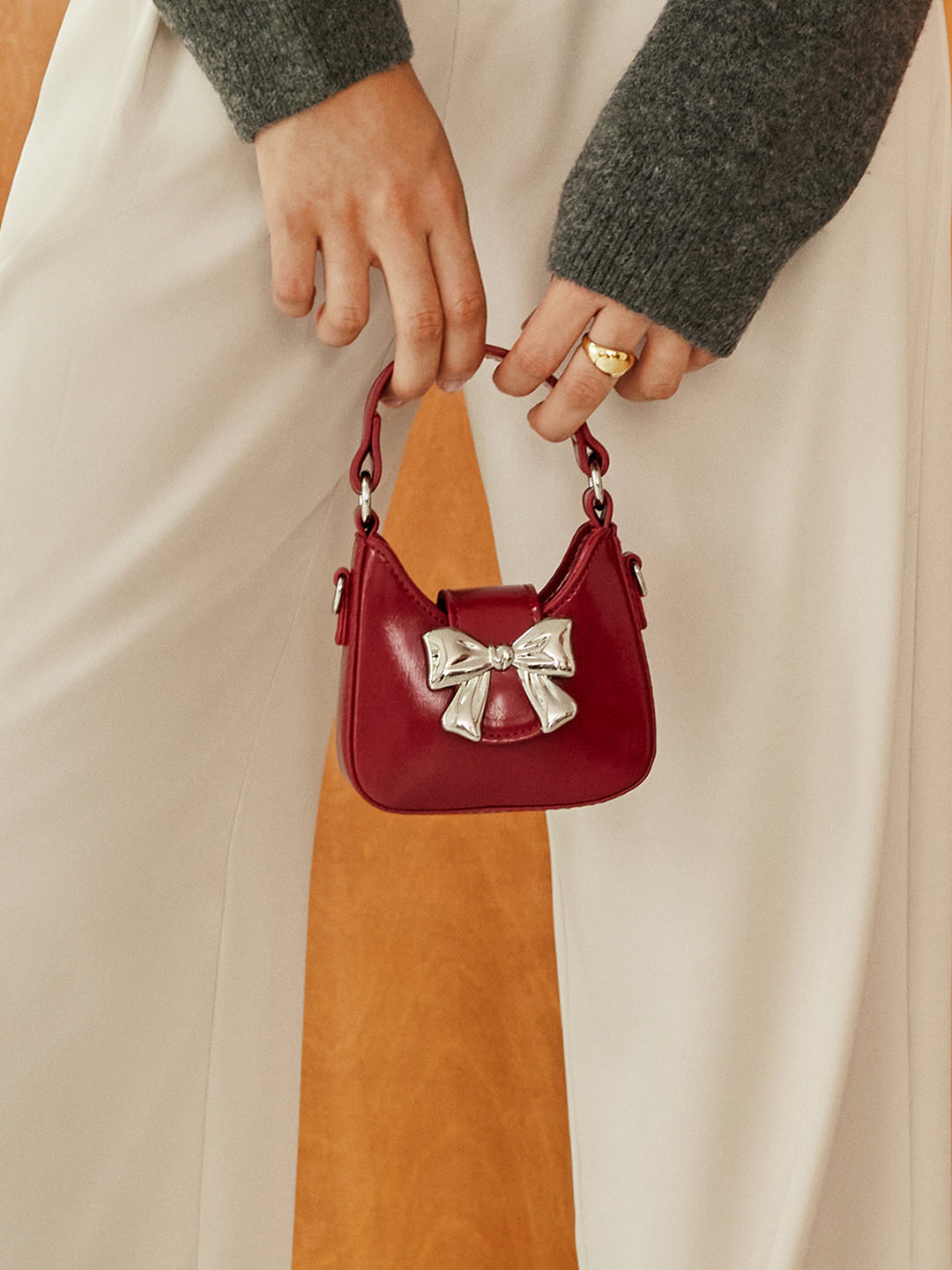 Bow Flap Mini Tote Tasche