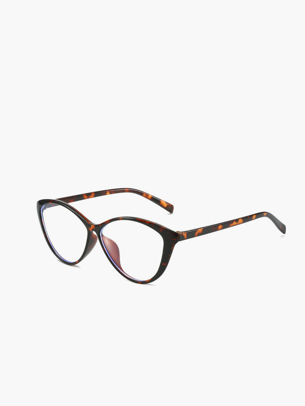 Retro Cat-Eye-Brille mit Leopardenmuster
