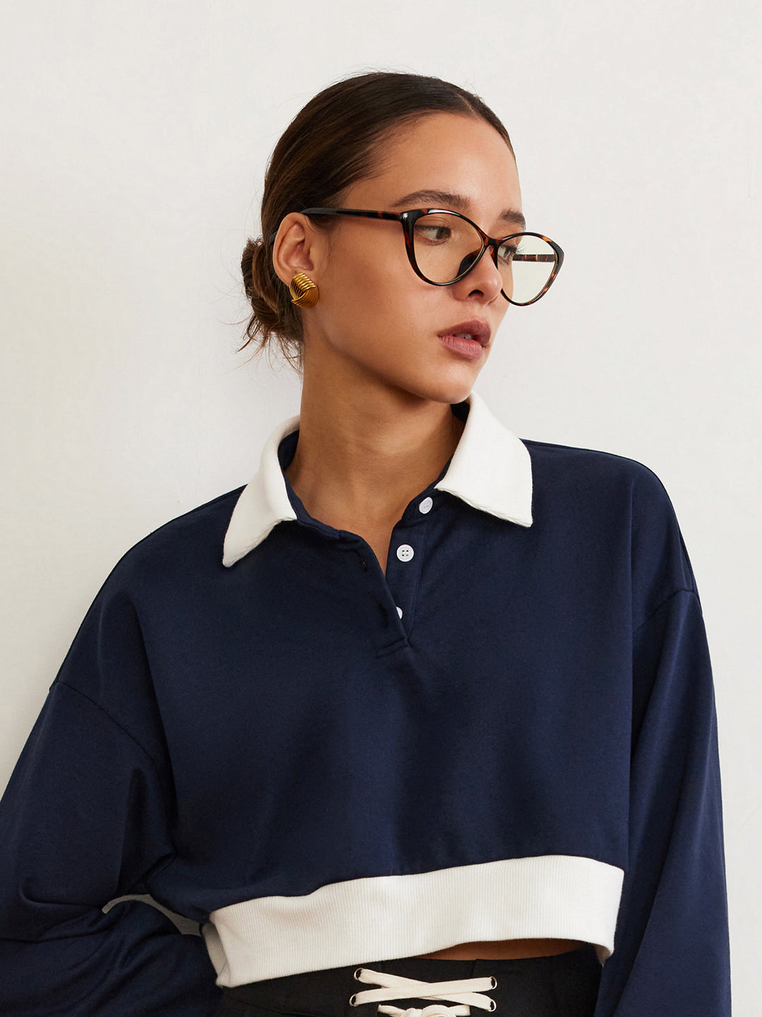 Retro Cat-Eye-Brille mit Leopardenmuster