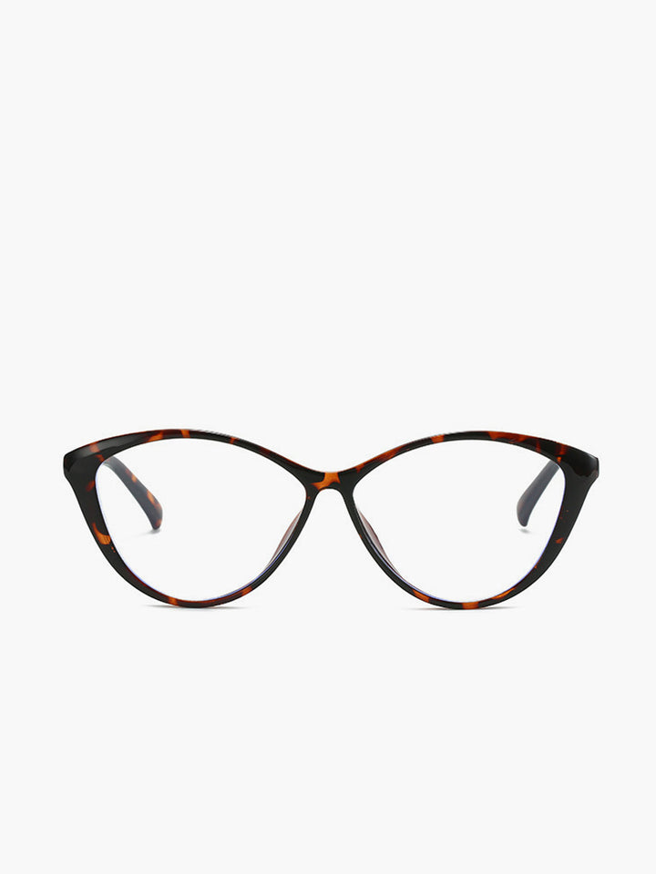 Retro Cat-Eye-Brille mit Leopardenmuster