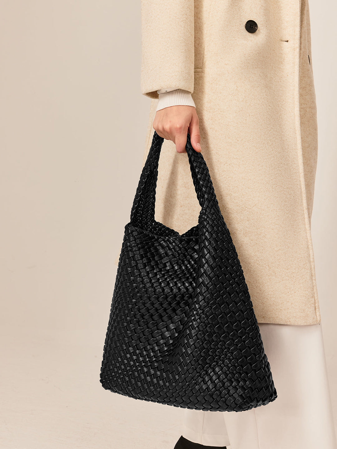 Große Kapazität Gewebte Achseltasche
