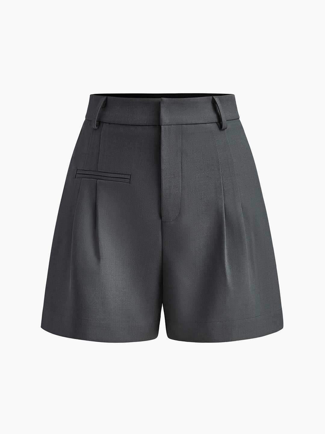 Semi-Sheer Mid-Waist Shorts Ohne Gürtel